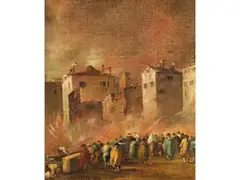 Der Brand im Quartier von san Marcuola by Francesco Guardi, oil on canvas, sold Jun 2026