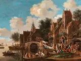 Untitled by Rutger Verburg, oil on panel, sold Sep 2022