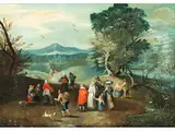 Untitled by Carel Beschey, oil on canvas, sold Sep 2022