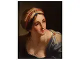 Heilige Sybille by Jean-Baptiste Santerre, oil on canvas, offered Mar 2015