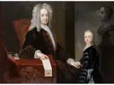 Charles Whitworth and his Nephew by John Ellys, oil on canvas, offered Dec 2025