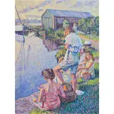 Untitled by Alasdair Urquhart, oil on canvas, sold Jul 2024