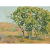 Spring Landscape by Charles Franklin Galt, oil on masonite, sold Jul 2024