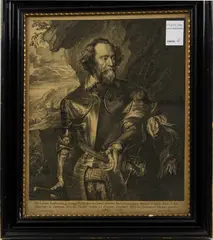 after Anthony van Dyck (Flemish by Paulus Pontius, engraving, sold Jul 2024