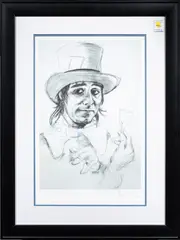 Untitled by Ronnie Wood, lithograph, sold Jul 2024