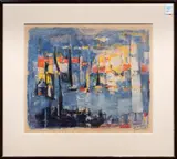 Untitled by Jacques Yankel, lithograph, sold Jul 2024