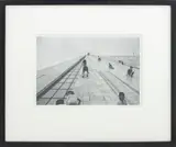 Children Running on the Pyramid of Tirana by Barry Lewis, 1990s, Gelatin Silver Print, sold Oct 2025
