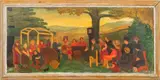 Adirondack Auction by Helen Morgan Rainsford, 1947, Oil on Canvas, sold Oct 2025
