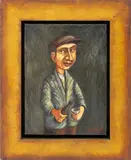 Russian Worker by Igor Gorban, Oil on Canvas, sold Oct 2025