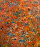 Abstract Composition by Andy Miller, Oil on Canvas, sold Nov 2025