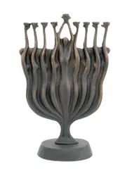 Untitled by Ruth Bloch, Bronze Figural Menorah, sold Nov 2025
