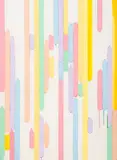 Untitled by Domenick Capobianco, circa 1975, Pastel Lines Abstract Composition, sold Nov 2025