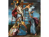 Die Kreuzabnahme Jesu by Pieter de Kempener, oil on canvas, sold Sep 2024
