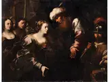 Salomon Empfängt die Königin von Saba by Giovanni Andrea de Ferrari, oil on canvas, offered Sep 2023