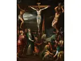 Christus am Kreuz auf Golgata by Frans Francken d. J., oil on copper, sold Dec 2018