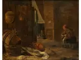 Mahlzeit in der Bauernstube by Herman Saftleven, oil on panel, offered Sep 2018