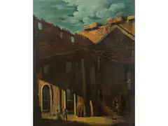 Architekurcapriccio mit Figuren by Viviano Codazzi, oil on canvas, offered Sep 2024