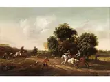Auf der Jagd by Barend Gael, oil on panel, offered Jun 2023