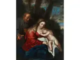 Die Heilige Familie in Einer Landschaft by Anthonius van Dyck, oil on canvas, offered Dec 2021