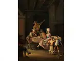 Hauskonzert mit Tanzendem Kinderpaar by Pietro Fabris, oil on canvas, offered Sep 2016
