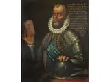 Bildnis des Herzogs Michael Medini (1500 - 1571) by Italienischer Adelsportraitist des, oil on canvas, sold Mar 2023