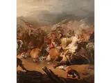 Reitergefecht by Francesco Casanova, oil on canvas, offered Mar 2023