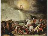 Die Bekehrung des Saulus by Cornelis de Baellieur d.Ä., oil on copper, offered Mar 2023
