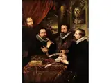 Vier Philosophen by Peter Paul Rubens, oil on canvas, sold Sep 2019