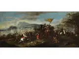 Schlachtengemälde by Ciccio Graziani, oil on canvas, offered Apr 2018
