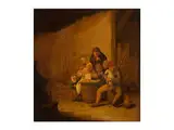 Bauernfamilie in Einer Kate Beim Singen by Bartolomaeus Molenaer, oil, offered Apr 2018