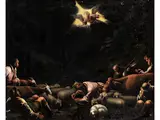 Die Verkündigung an die Hirten by Jacopo da Ponte Bassano, oil on canvas, sold Jun 2024