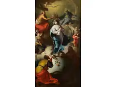 Die Krönung Mariens by Paul Troger, oil on canvas, offered Sep 2024