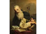 Bildnis des Heiligen Antonius by Niccola Grassi, oil on canvas, offered Dec 2024