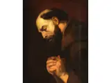 Bildnis Eines Mönches by Ary Scheffer, oil on paper, offered Mar 2024