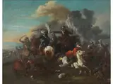 Dichtes Gefecht by Antonio Calza, oil on canvas, offered Sep 2023