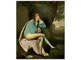 Eine Junge Schauspielerin als Rosalinde in William Shakespeares Lustspiel „wie es Euch Gefällt“ by Joseph Wright of Derby, oil on canvas, offered Sep 2016