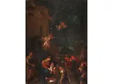 Die Anbetung der Heiligen Drei Könige by Francesco Perezzoli, oil on canvas, offered Sep 2019