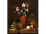 Blumen- und Früchtestillleben by Jean Louis Prévost, oil on canvas, offered Mar 2015