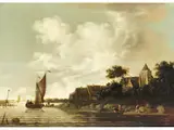 Flusslandschaft mit Boot by Roelof Jansz van Vries, oil on panel, offered Dec 2024