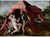 Mars und Venus by Hendricx de Clerck, oil on panel, sold Mar 2024
