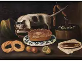 Und Einem Hund by Giacomo Nani, oil on canvas, offered Mar 2023
