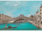 Venedig, Blick auf die Rialto-brücke by Italienischer Monogrammist, watercolor, offered Jun 2025