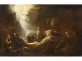 Verkündigung an die Hirten by Benjamin Gerritsz Cuyp, oil on panel, sold Mar 2025
