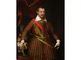 Portrait Eines Fürsten in Rüstung by Scipione Pulzone, oil on canvas, sold Jul 2018