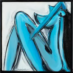 Crossed by Lori Koprowski, 2003, oil on wood, sold Jul 2024