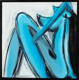 Crossed by Lori Koprowski, 2003, oil on wood, sold Jul 2024