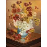 Still Life with Flowers by Charles Harmon, oil on board, sold Aug 2024
