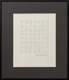 Abstract Forms by Paul Maxwell, Acrylic Cast Relief on Paper, sold Nov 2025