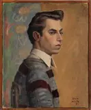 Portrait of a Young Boy by Sylvia White, 1932, Oil on Canvas, sold Nov 2025