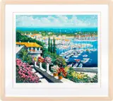 Cap Ferrat by Kerry Hallam, 1993, Serigraph in Colors, sold Nov 2025